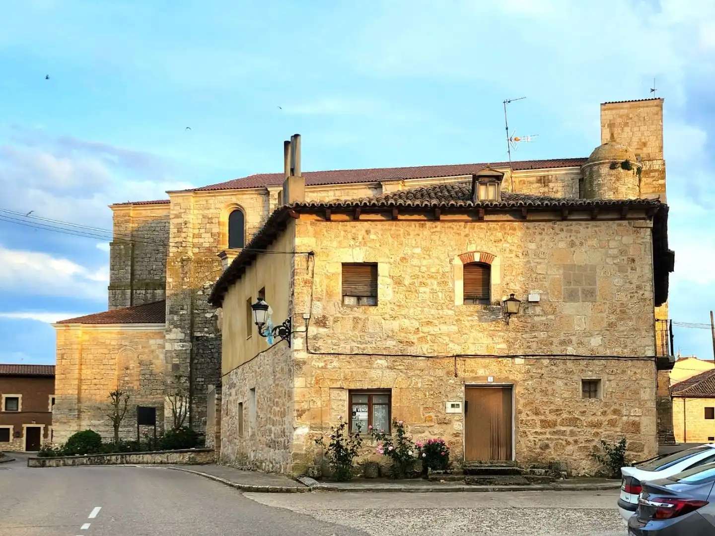 Vista exterior de Piso en venta en Palenzuela con Jardín privado, Terraza y Amueblado