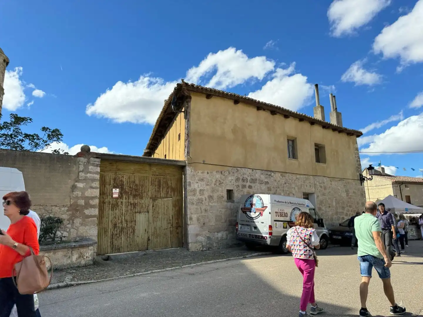 Vista exterior de Piso en venta en Palenzuela con Jardín privado, Terraza y Amueblado