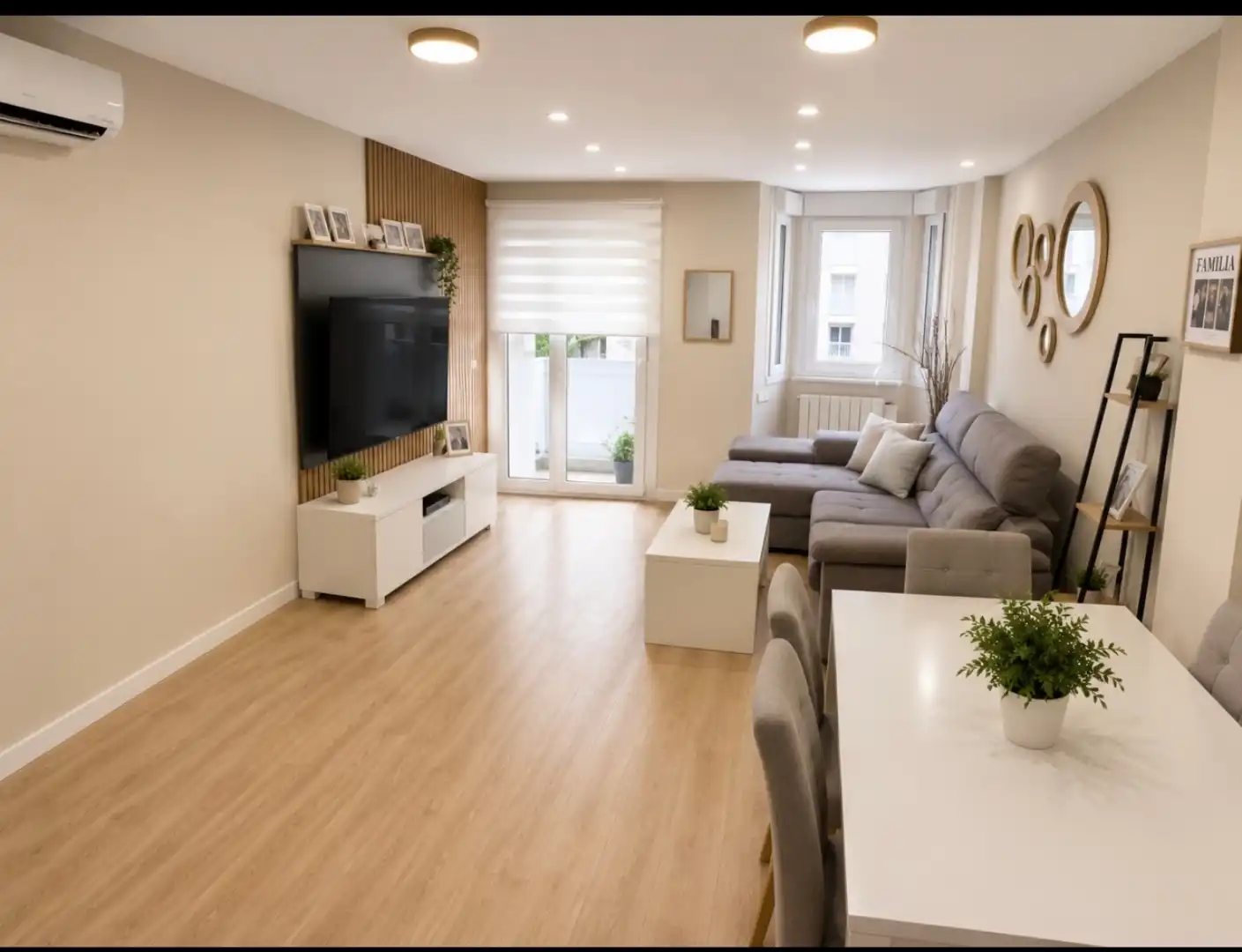Piso en venta en Calle de Salvador Allende, 50f, PAU de Carabanchel Sala de estar de Piso en venta en Madrid Capital con Aire acondicionado, Terraza y Piscina