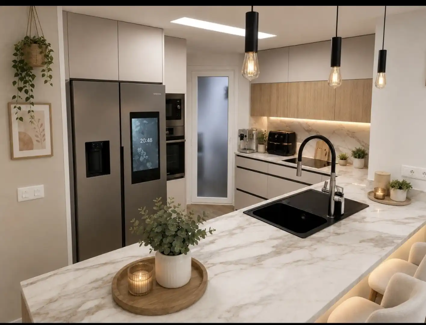 Piso en venta en Calle de Salvador Allende, 50f, PAU de Carabanchel Cocina de Piso en venta en Madrid Capital con Aire acondicionado, Terraza y Piscina