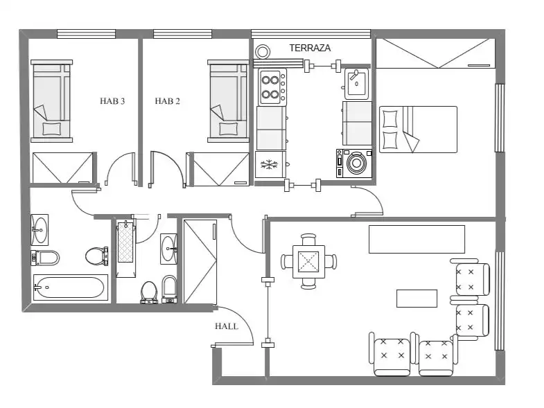 Piso en venta en Calle de la Casuarina, 18, Las Águilas Piso en venta en Madrid Capital con Aire acondicionado