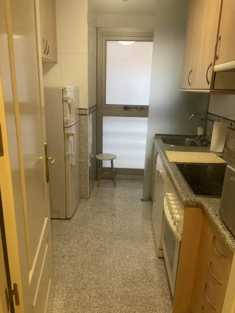Kitchen of Flat for rent in Madrid  with Air Conditioner, Heating and Parquet flooring