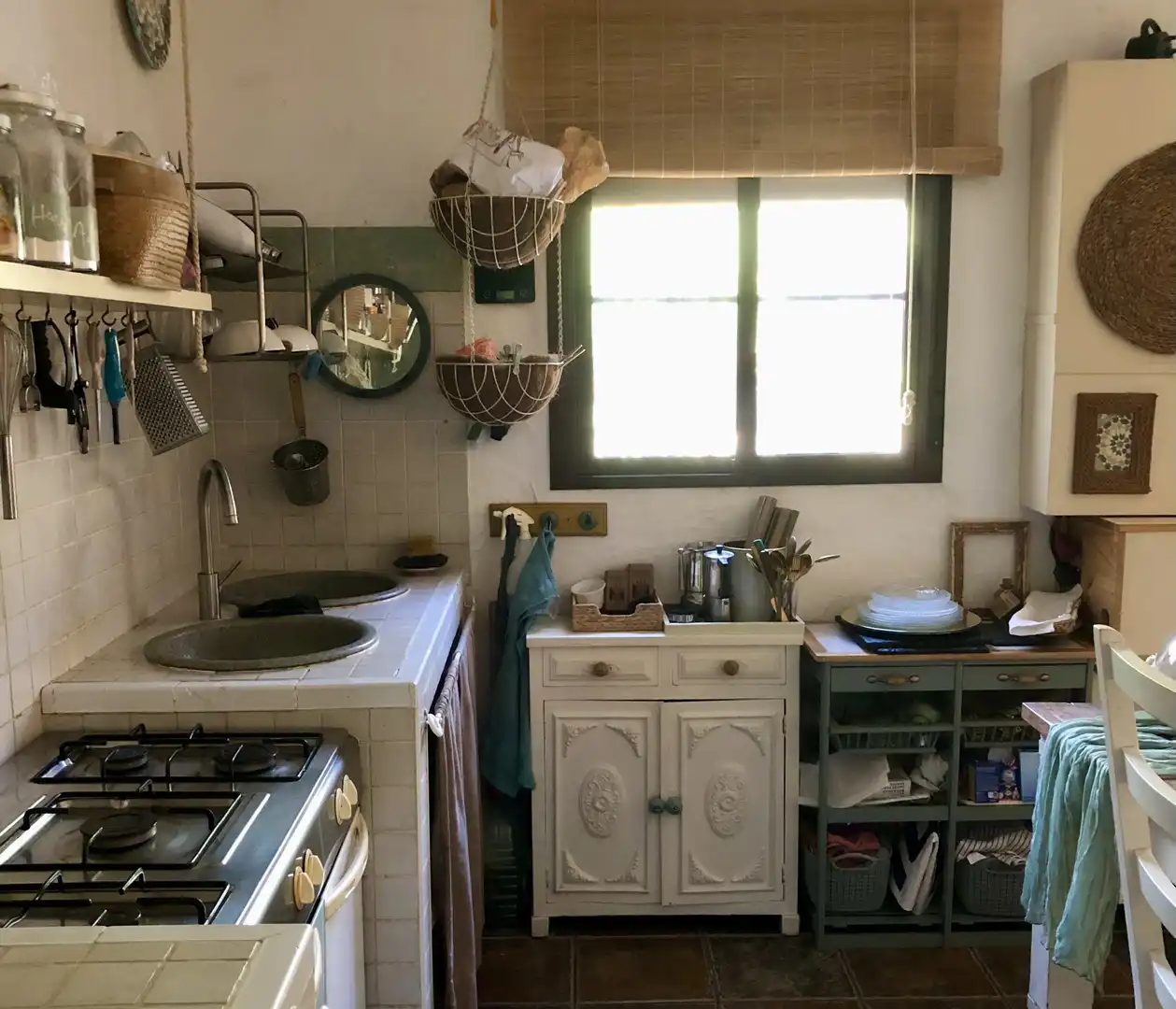 Country house zum Verkauf in Diseminado Pago el Chaparral, 309, Chiclana de la Frontera Küche von Country house zum Verkauf in Chiclana de la Frontera mit Klimaanlage und Terrasse