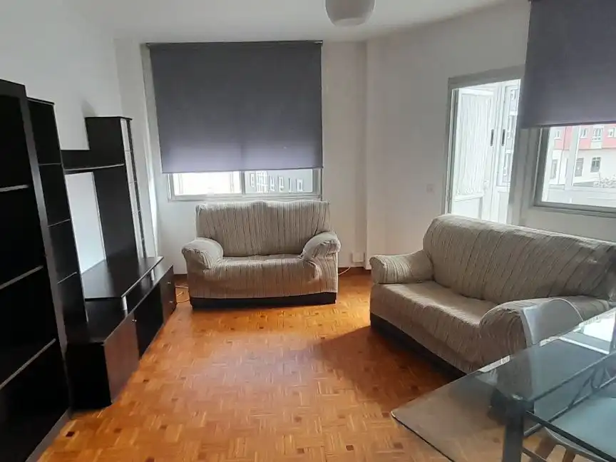 Living room of Flat for rent in Lugo  with Heating, Parquet flooring and Furnished