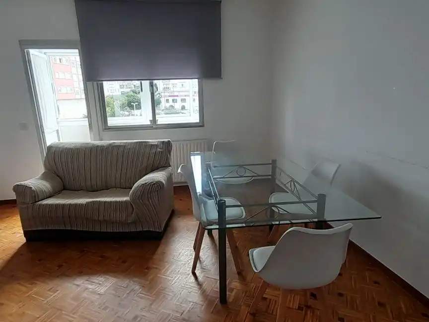 Living room of Flat for rent in Lugo  with Heating, Parquet flooring and Furnished