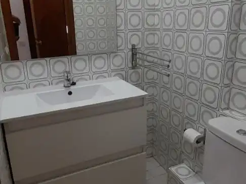 Bathroom of Flat for rent in Lugo  with Heating, Parquet flooring and Furnished