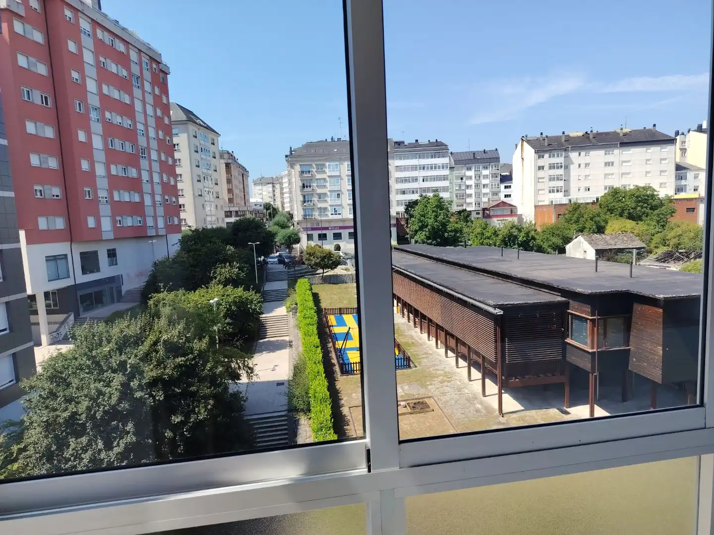 Flat for rent in Ronda das Fontiñas, 228, San Roque - As Fontiñas Balcony of Flat for rent in Lugo with Heating, Parquet flooring and Furnished
