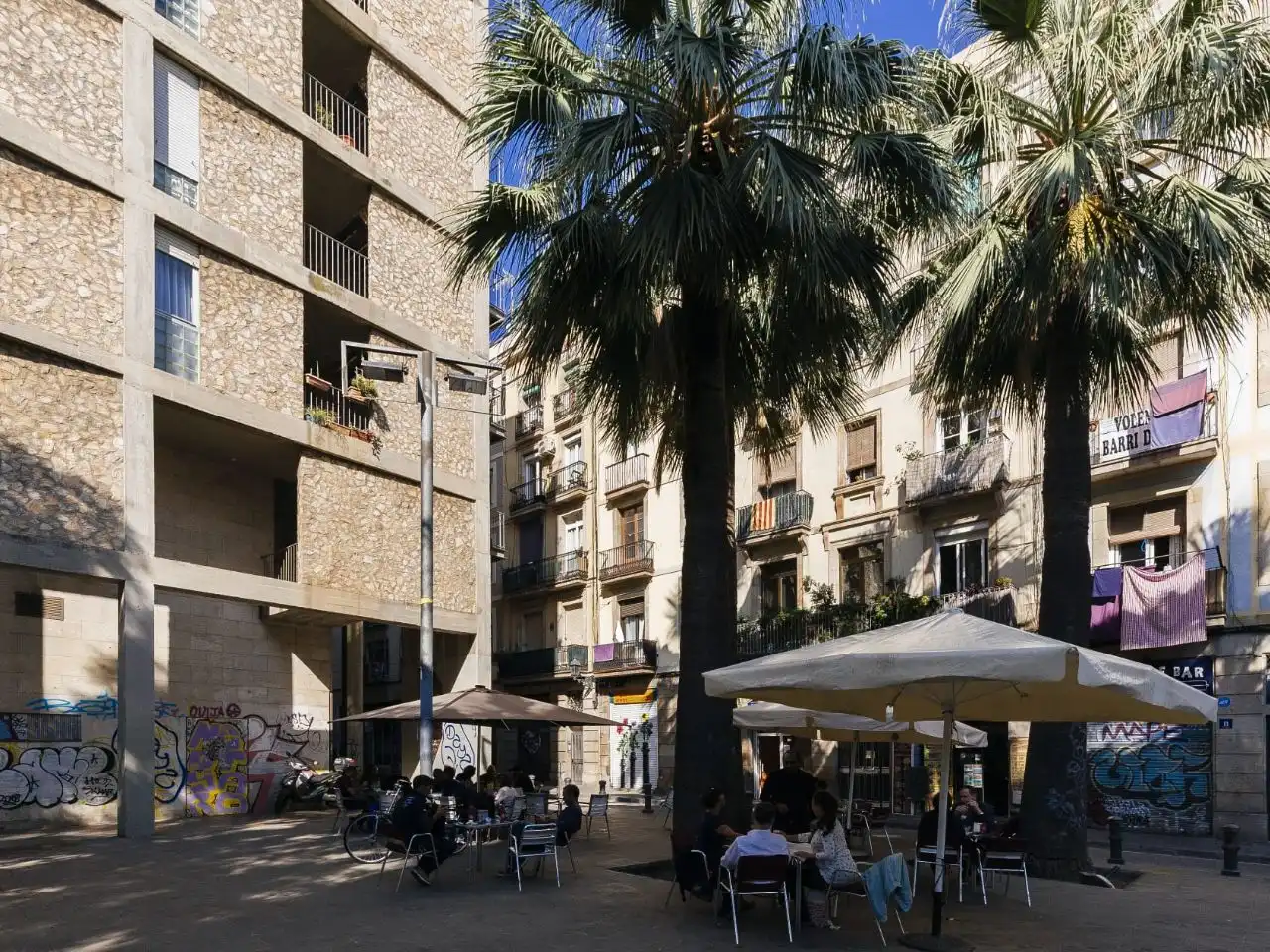 Flat for rent in Carrer de L'est, 3, El Raval Exterior view of Flat for rent in Barcelona Capital with Air Conditioner