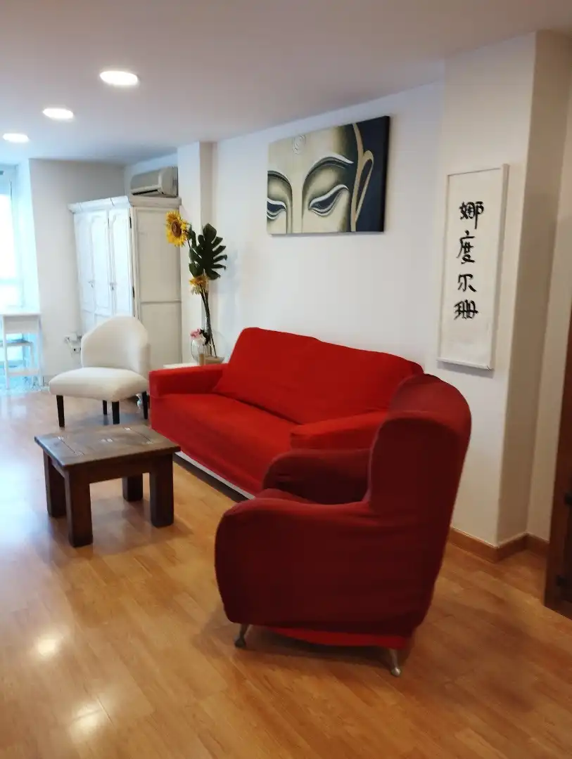 Apartamento de alquiler en Calle Clemente Hidalgo, 50, Barrio del Nervión Sala de estar de Apartamento de alquiler en Sevilla Capital con Aire acondicionado