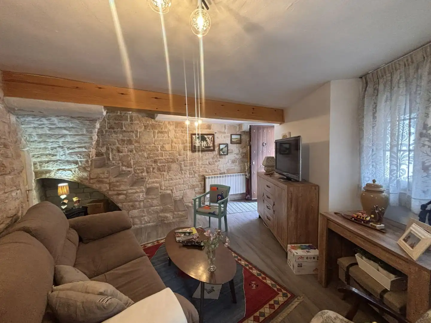 Einfamilien-Reihenhaus zum Verkauf in Calle de la Iglesia, 12, Peñalver Wohnzimmer von Einfamilien-Reihenhaus zum Verkauf in Peñalver mit Klimaanlage, Heizung und Balkon