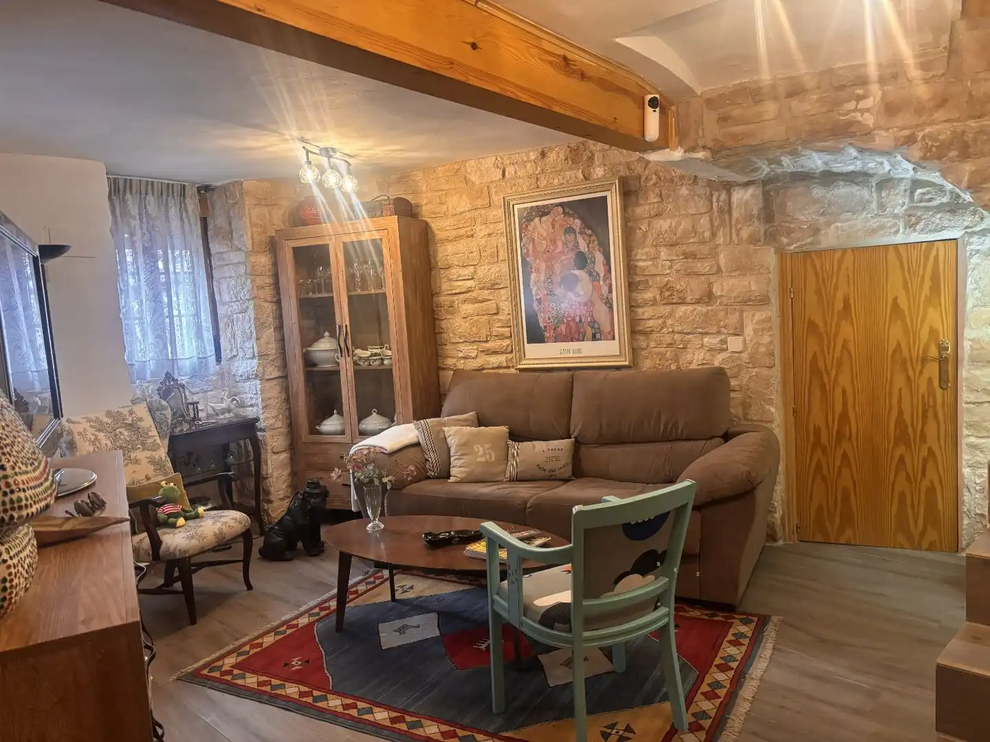 Einfamilien-Reihenhaus zum Verkauf in Calle de la Iglesia, 12, Peñalver Wohnzimmer von Einfamilien-Reihenhaus zum Verkauf in Peñalver mit Klimaanlage, Heizung und Balkon