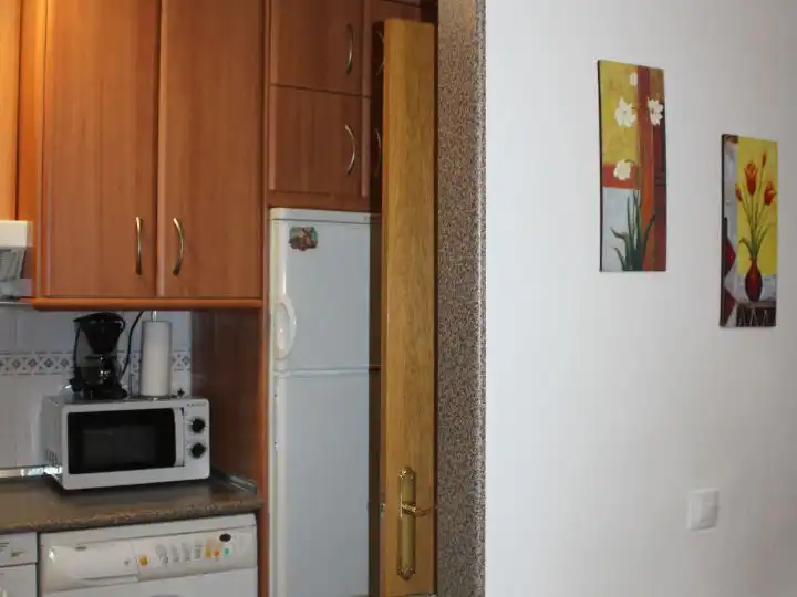 Cocina de Estudio de alquiler en Ciudad Real con Aire acondicionado, Calefacción y Parquet