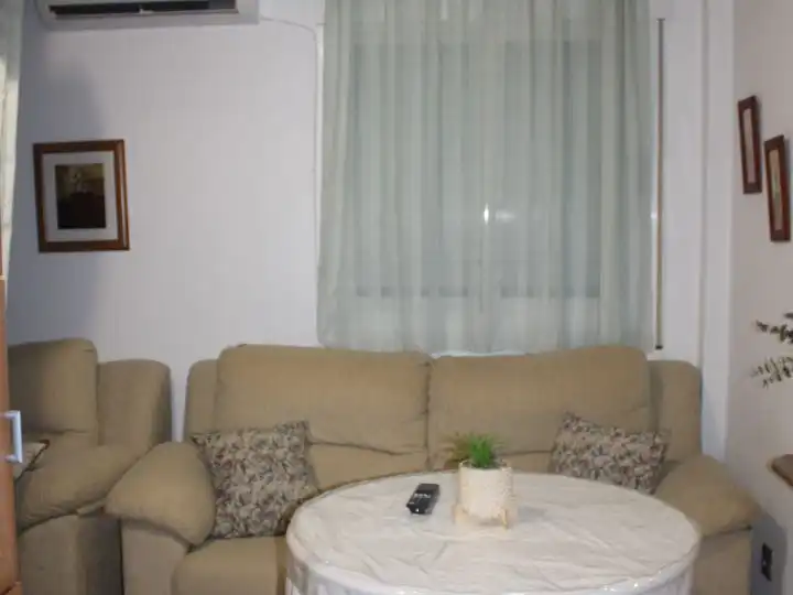 Sala de estar de Estudio de alquiler en Ciudad Real con Aire acondicionado, Calefacción y Parquet