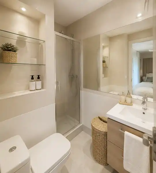 Bathroom of Flat for sale in Estepona  with Air Conditioner, Heating and Private garden