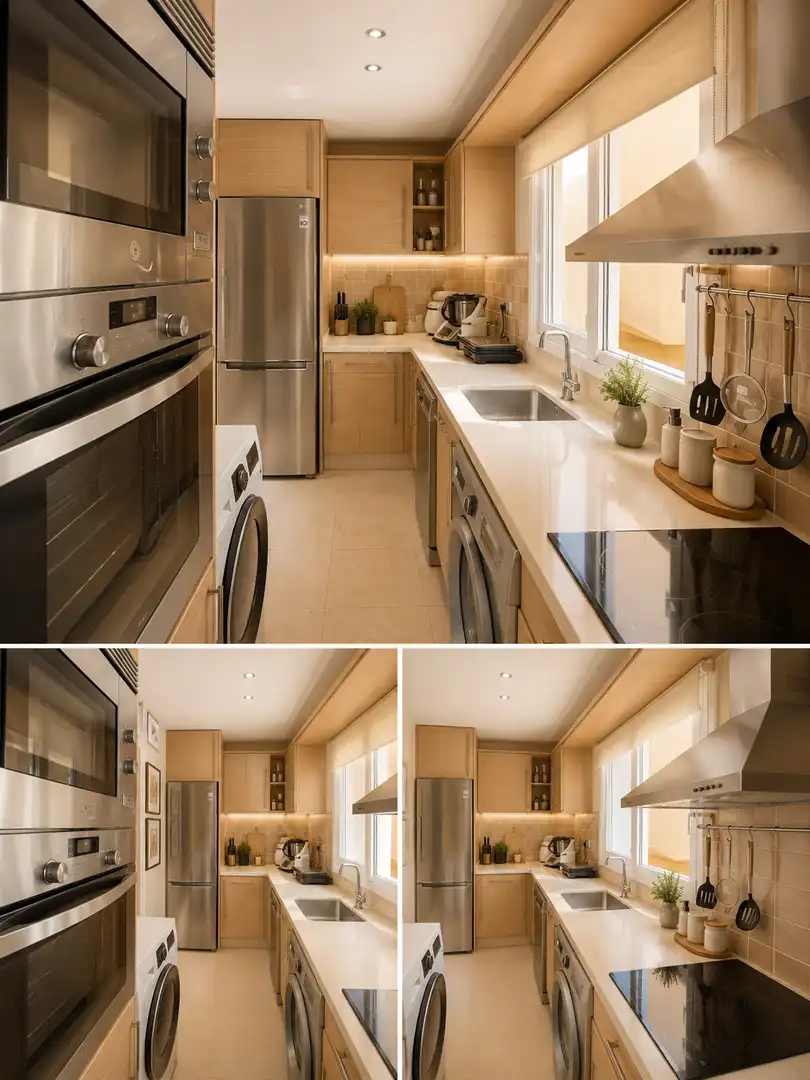 Kitchen of Flat for sale in Estepona  with Air Conditioner, Heating and Private garden