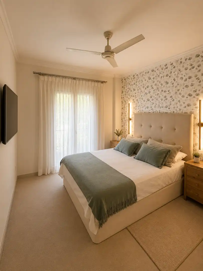 Bedroom of Flat for sale in Estepona  with Air Conditioner, Heating and Private garden