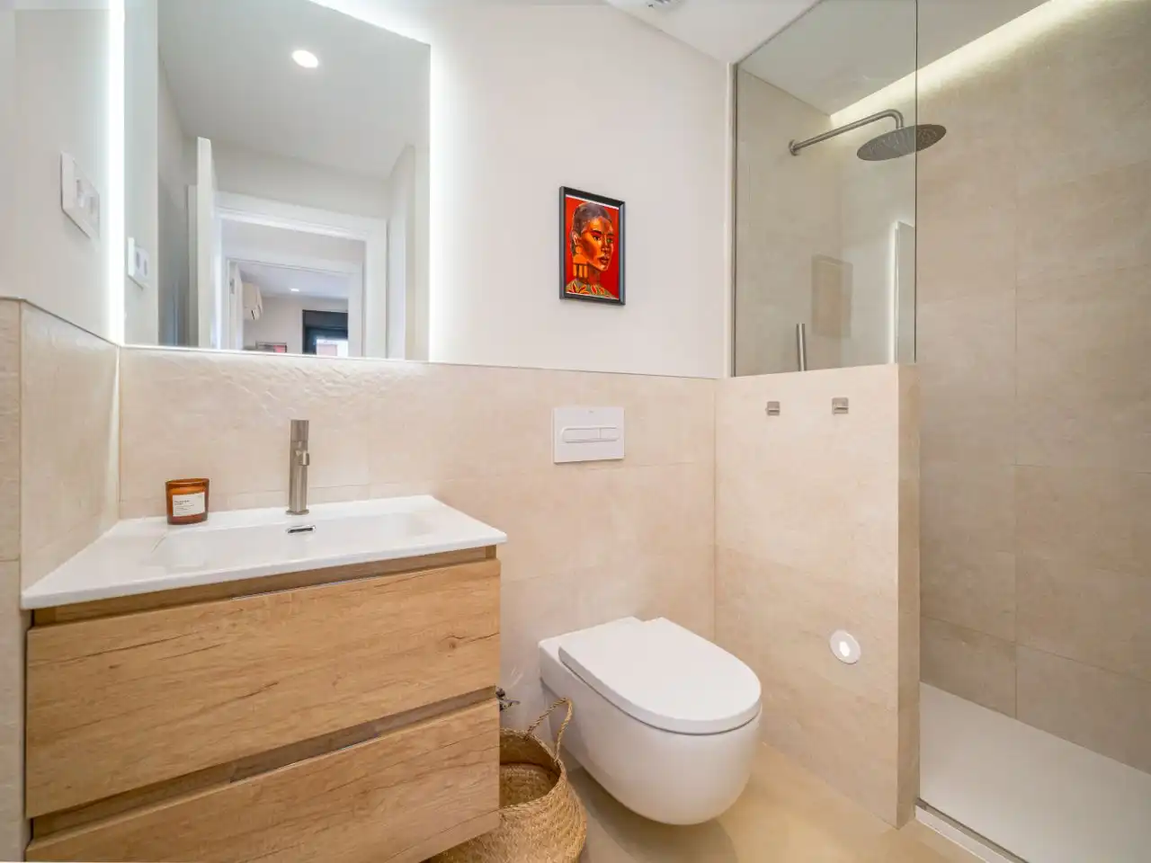 Piso de alquiler en Calle de Cartagena, 65, Guindalera Baño de Piso de alquiler en Madrid Capital con Aire acondicionado