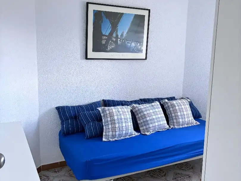Wohnung zur Miete in Strasse el Barón Km7, ., Playa de las Gaviotas - El Pedrucho Wohnzimmer von Wohnung zur Miete in La Manga del Mar Menor mit Klimaanlage und Terrasse