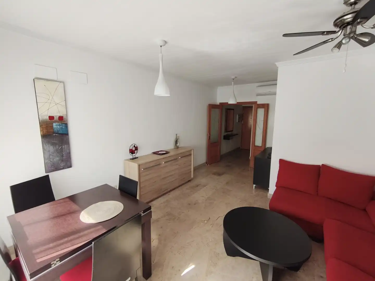 Flat for sale in Calle Teniente Morán, 39, El Industrial Living room of Flat for sale in Melilla Capital with Air Conditioner