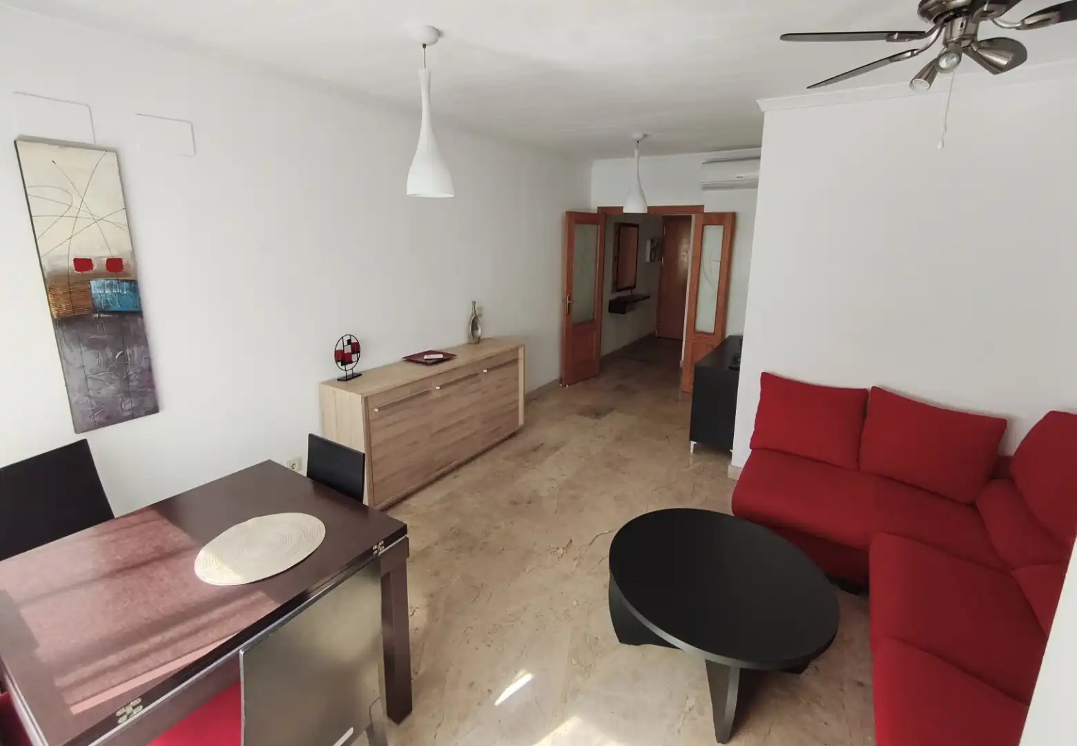 Flat for sale in Calle Teniente Morán, 39, El Industrial Living room of Flat for sale in Melilla Capital with Air Conditioner