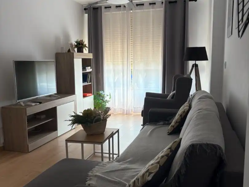 Sala de estar de Apartamento en venta en Villajoyosa / La Vila Joiosa con Aire acondicionado, Amueblado y Videoportero