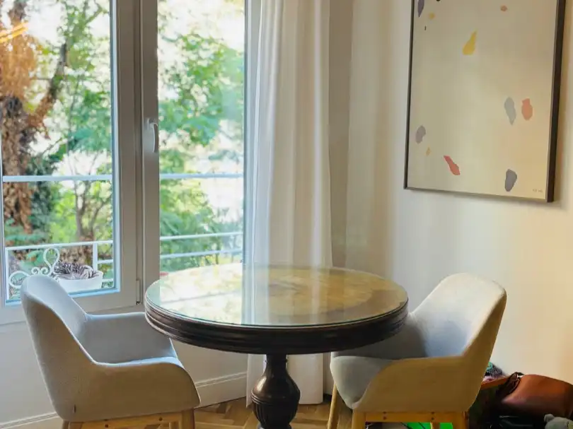 Flat for rent in Calle de Isaac Peral, 48, Vallehermoso Dining room of Flat for rent in Madrid with Air Conditioner, Heating and Parquet flooring