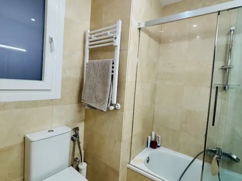 Flat for rent in Calle de Isaac Peral, 48, Vallehermoso Bathroom of Flat for rent in Madrid with Air Conditioner, Heating and Parquet flooring