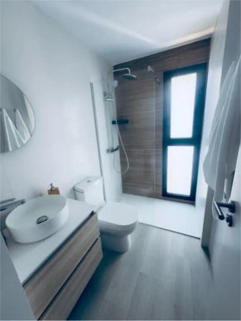 Flat for rent in Arguineguín Bathroom of Flat for rent in Mogán with Heating, Private garden and Storage room