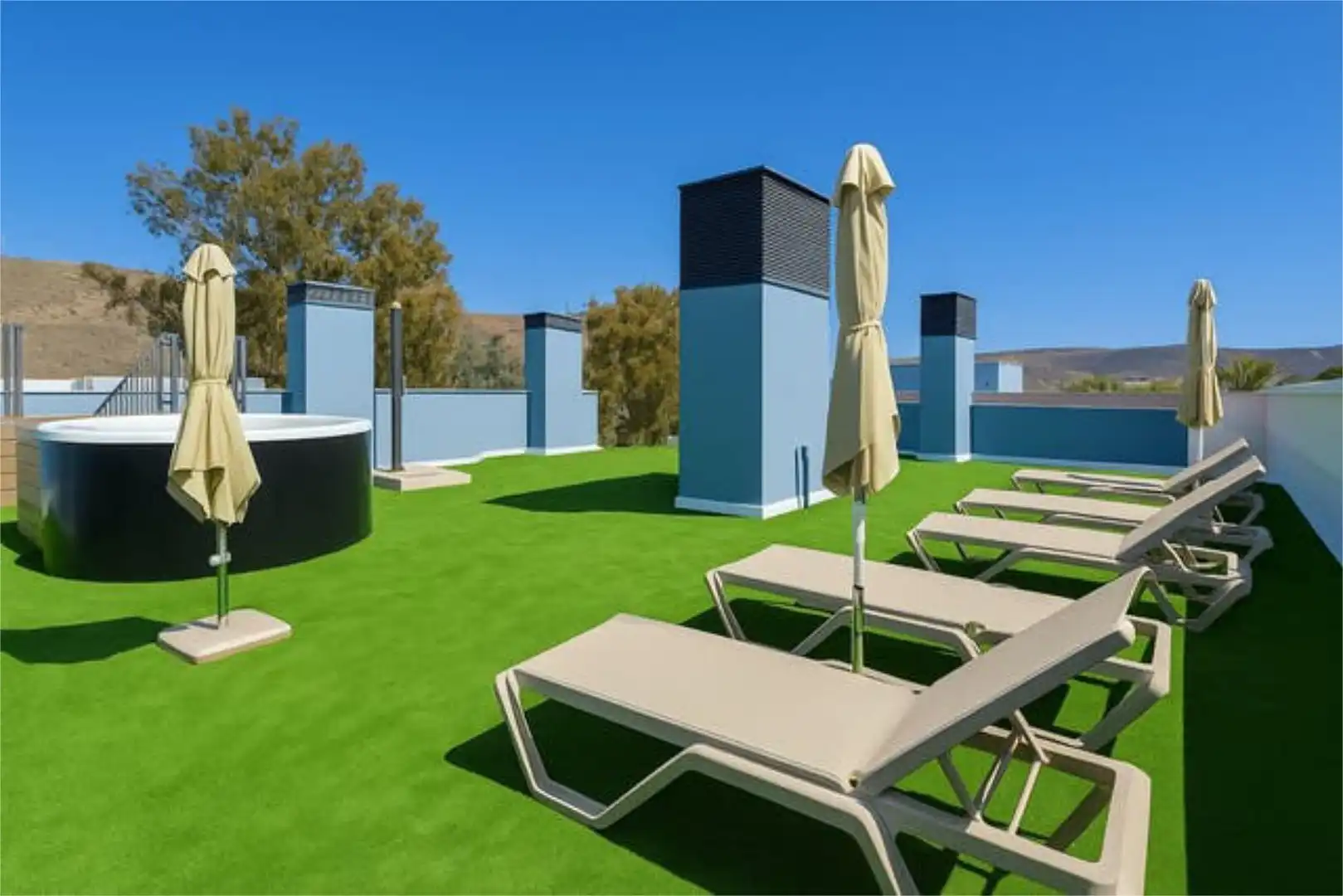 Flat for rent in Arguineguín Terrace of Flat for rent in Mogán with Heating, Private garden and Storage room