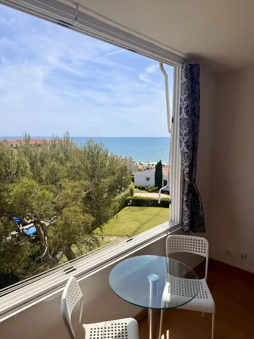 Piso en venta en Avinguda d'Emerencià Roig i Raventós, 16, Aiguadolç - Sant Sebastià Habitación de Piso en venta en Sitges con Jardín privado, Parquet y Piscina
