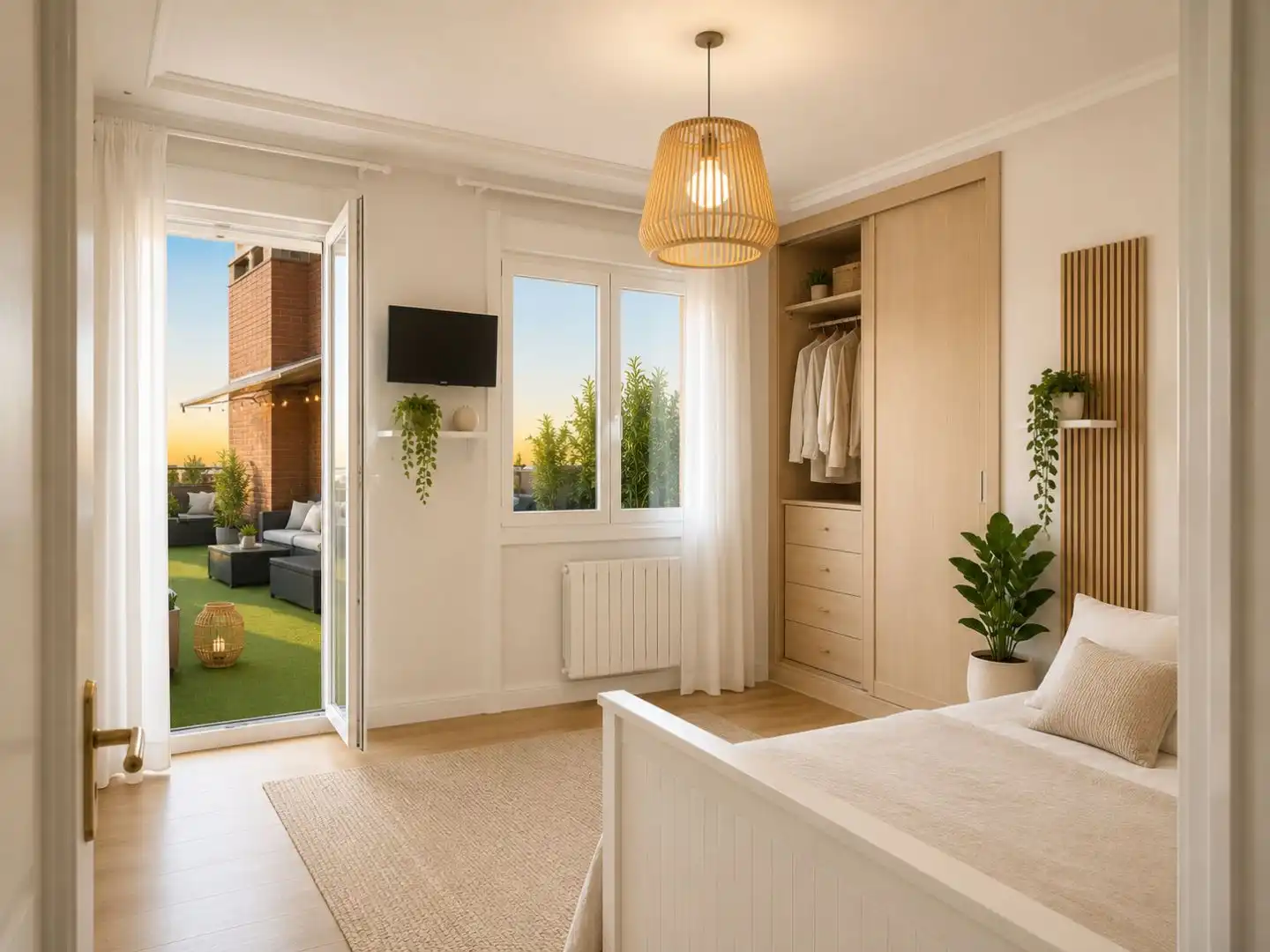 Bedroom of Flat for sale in Oviedo   with Heating, Terrace and Community parking
