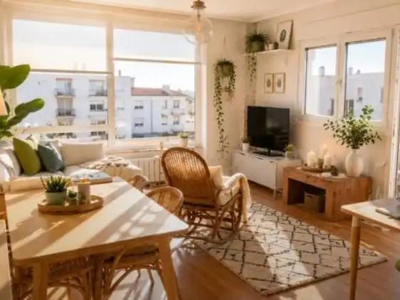 Living room of Flat for sale in Oviedo   with Heating, Terrace and Community parking
