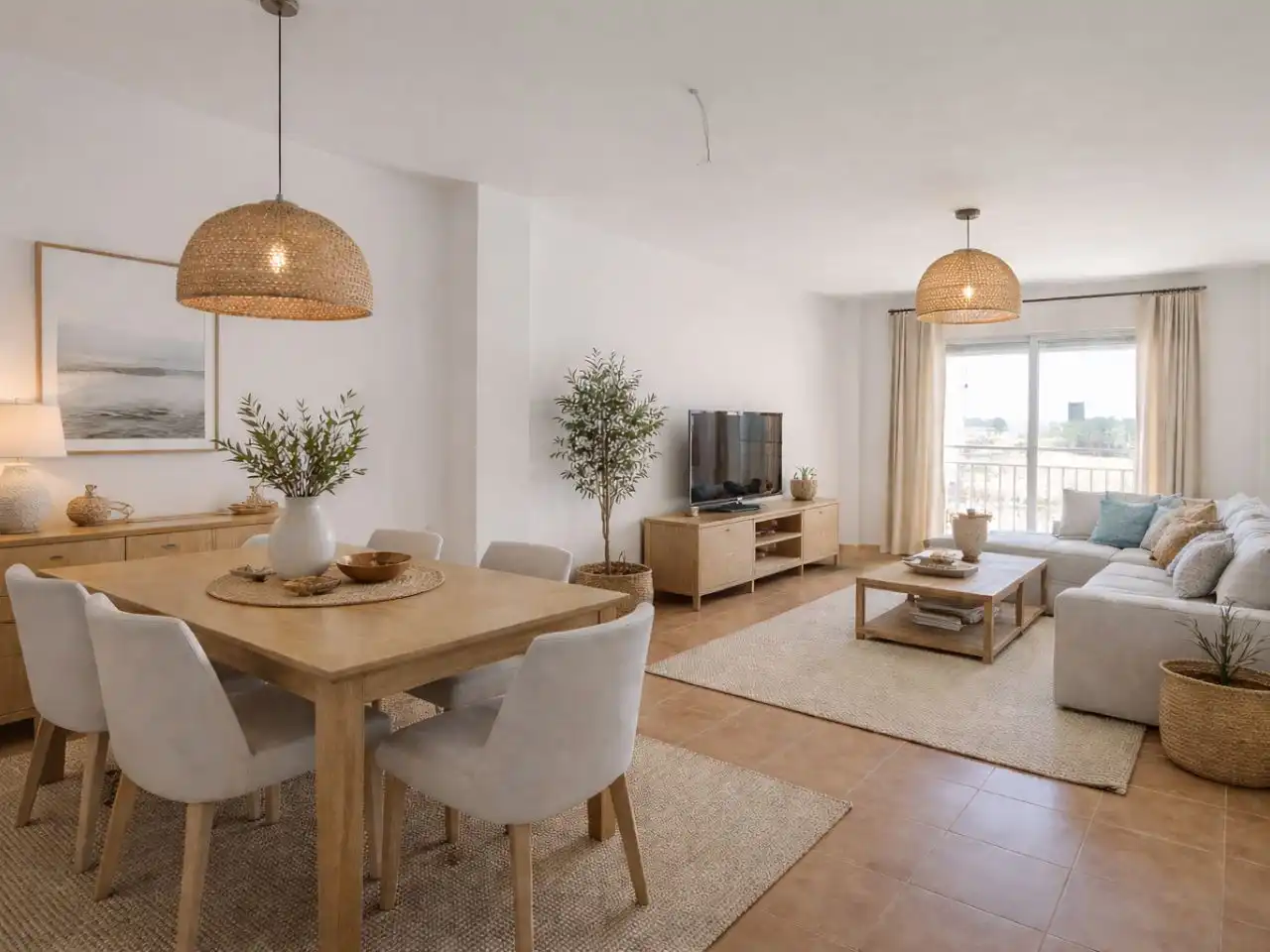 Piso en venta en Calle Sevilla, 1, Ceutí Comedor de Piso en venta en Ceutí con Terraza, Trastero y Videoportero