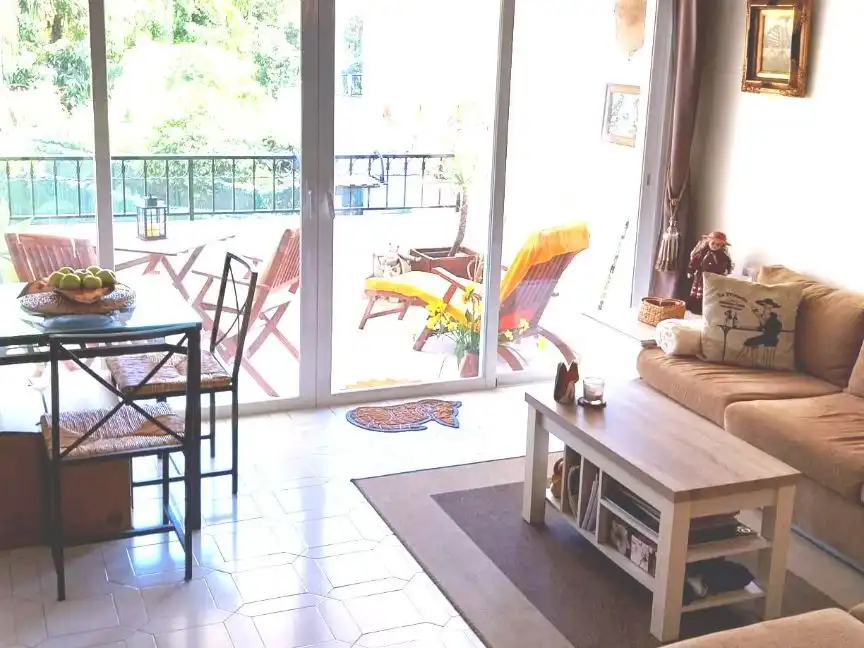 Flat for sale in Calle Petunia, 15, Riviera del Sol Living room of Flat for sale in Mijas with Air Conditioner, Heating and Terrace