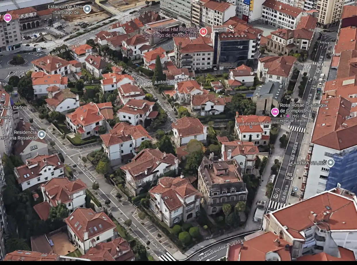 Exterior view of Houses for sale in Santiago de Compostela   with Terrace