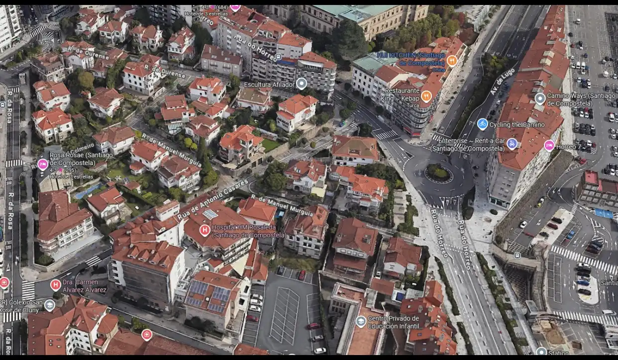 Exterior view of Houses for sale in Santiago de Compostela   with Terrace
