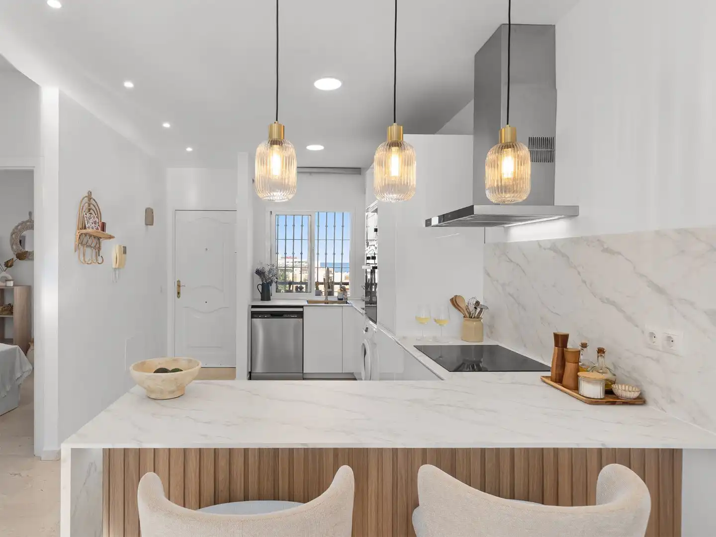 Kitchen of Attic for sale in Benalmádena  with Air Conditioner, Terrace and Swimming Pool