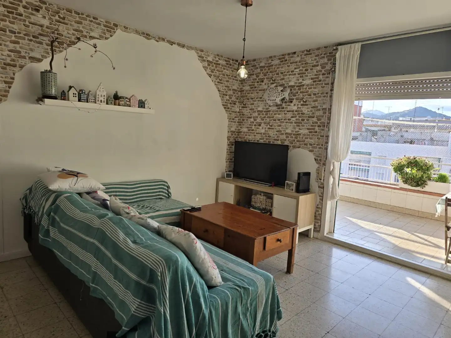 Flat for sale in N-2, 123, Centre Living room of Flat for sale in Pineda de Mar with Terrace
