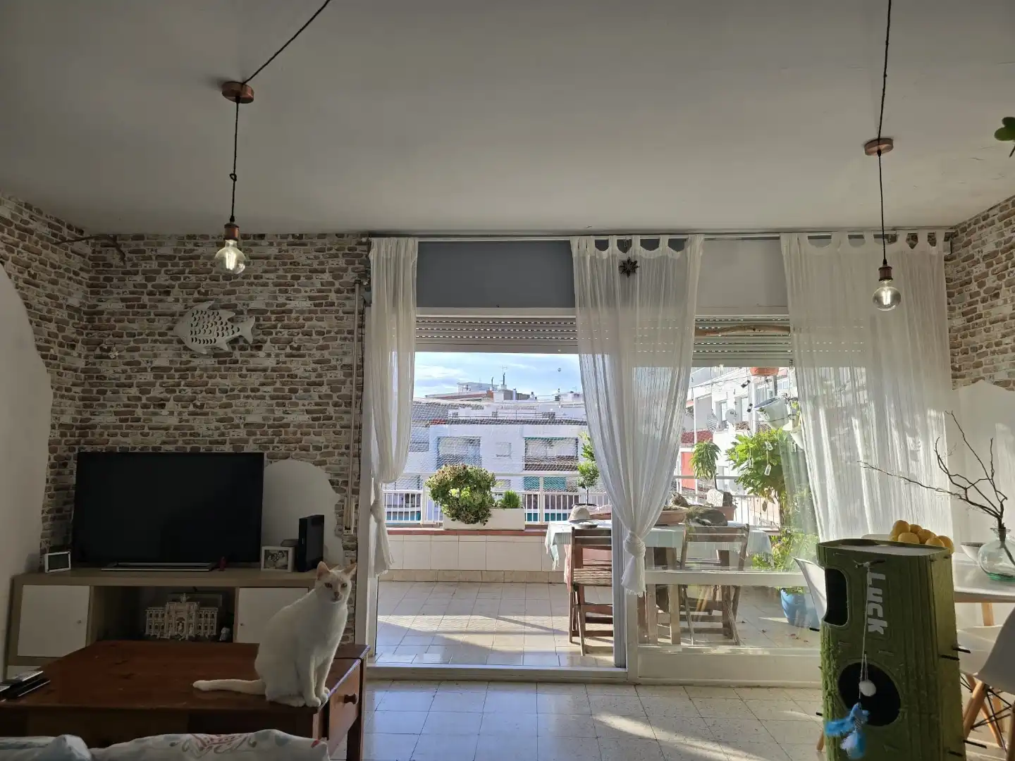 Flat for sale in N-2, 123, Centre Living room of Flat for sale in Pineda de Mar with Terrace