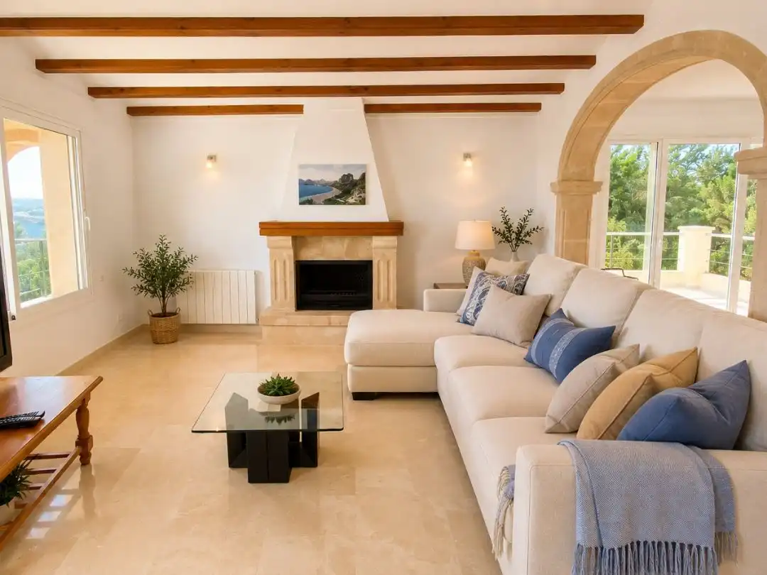 Houses for rent in Carrer Cuesta de San Antonio, 74, Puerto Living room of Houses for rent in Jávea / Xàbia with Air Conditioner, Heating and Private garden