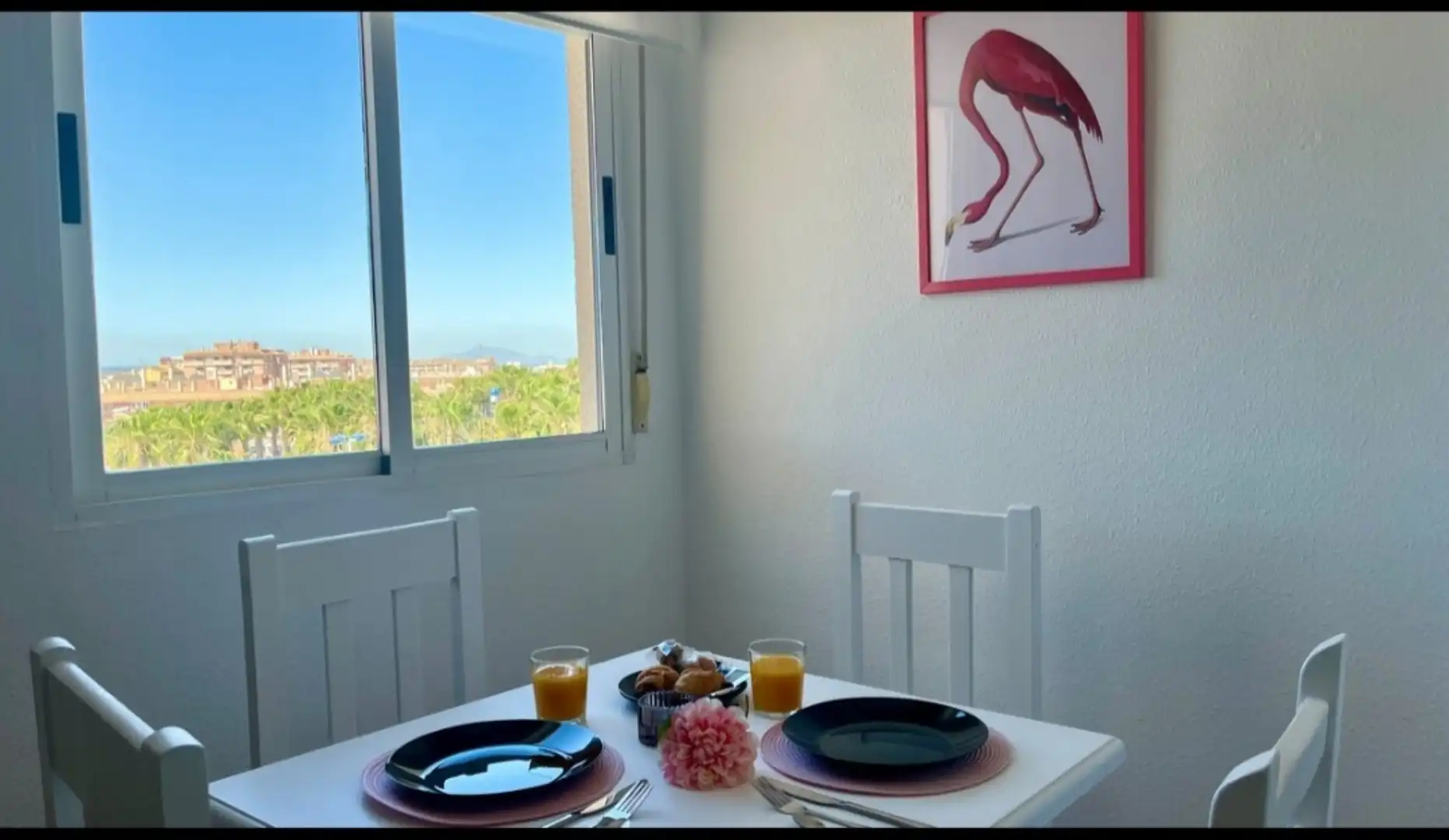 Wohnung zur Miete in Avenida Zaragoza, 43, Gran Playa Esszimmer von Wohnung zur Miete in Santa Pola mit Klimaanlage, Schwimmbad und Möbliert
