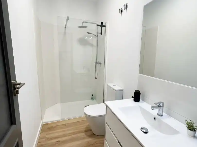 Habitación en Rúa Celso Emilio Ferreiro, 16, Centro Baño de Apartamento para compartir en Ourense Capital con Calefacción, Terraza y Amueblado