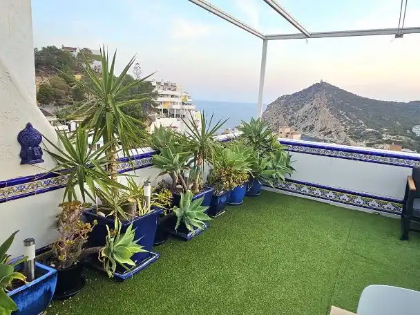 Wohnung zur Miete in Calle Noreña, 2, Playa Poniente Terrasse von Wohnung zur Miete in Benidorm mit Klimaanlage, Terrasse und Schwimmbad