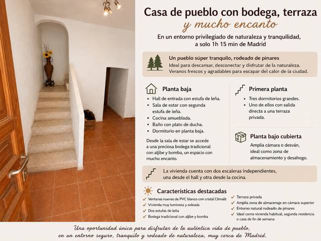 Casa adosada en Venta en Calle Queipo de Llano, 13 en La Peraleja