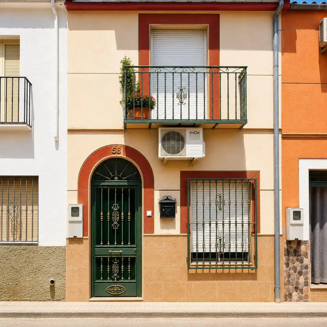 Casa adosada en venda a Calle Nuestra Señora de la Asunción, Jódar Vista exterior de Casa adosada en venda en Jódar amb Aire condicionat, Calefacció i Moblat