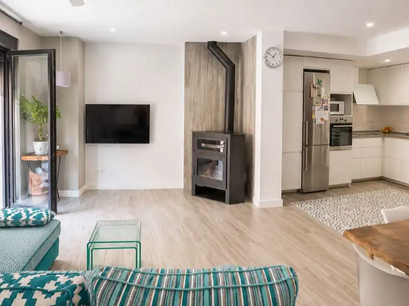 Piso en venta en Plaça Major, 4, Poble Sala de estar de Piso en venta en Calonge i Sant Antoni con Aire acondicionado, Terraza y Balcón