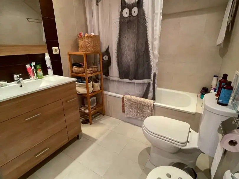 Flat for rent in Calle Agustina de Aragón, 1, Aguas Vivas - La Zambomba Bathroom of Flat for rent in Cáceres with Air Conditioner, Heating and Parquet flooring