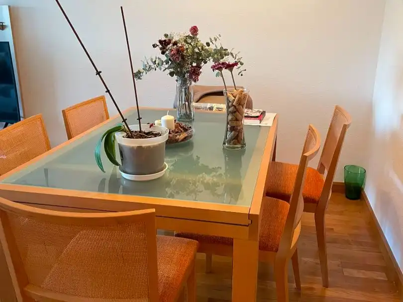 Flat for rent in Calle Agustina de Aragón, 1, Aguas Vivas - La Zambomba Dining room of Flat for rent in Cáceres with Air Conditioner, Heating and Parquet flooring