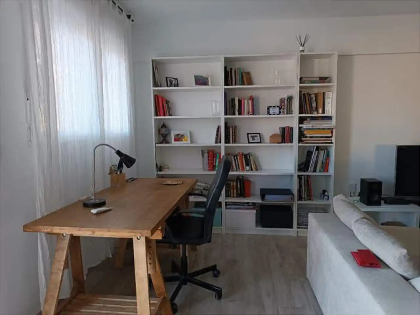 Apartamento de alquiler en Les Bovetes - La Felicidad Sala de estar de Apartamento de alquiler en Dénia con Calefacción y Piscina
