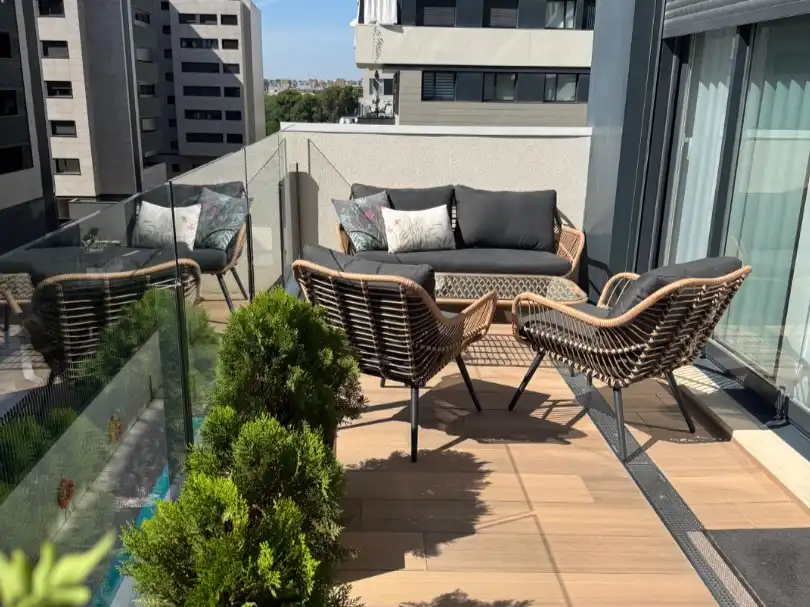 Flat for sale in Paseo de Europa, 14, Vega de la Moraleja Terrace of Flat for sale in San Sebastián de los Reyes with Air Conditioner, Terrace and Swimming Pool